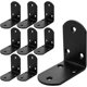 thumbnail image 1 of Soporte en L negro de 16cs, soporte de esquina resistente de 2,5x 2,5 pulgadas para estantes, soportes de ángulo de 90 grados de metal, soportes de esquina de pared para libros de muebles de made, 1 of 5