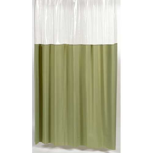 "Window" Vinyl Shower Curtain in Sage