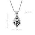 thumbnail image 3 of Teardrop Cremation Pendant Keepsake Urn Necklace For Ashes mini urns, 3 of 6
