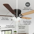 thumbnail image 6 of Design House  Millbridge LED Reverse Airflow Ceiling Fan in Bronze, 52-Inch, 6 of 26