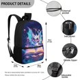 thumbnail image 5 of Yuyamidu Galaxy Dragon 4 Piece Kids School Backpack Set with Lunch Bag, Pencil Case and Water Bottle Holder for Elementary and Middle School Students, 5 of 7