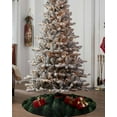 thumbnail image 4 of Green Forest Christmas Tree Skirt 48 Inches Large Christmas Skirt Tree, Pine Trees Modern Mysterious Art Tree Skirt Christmas Decorations for Fireplace Party Holidays Indoor Outdoor, 4 of 7
