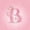 Pink B, variant on Feelyou Pink Crown Letter W Print Twin Comforter Sets for Girls, Princess Flower Monogram Bedding Set, Pink Reversible, 2-Piece