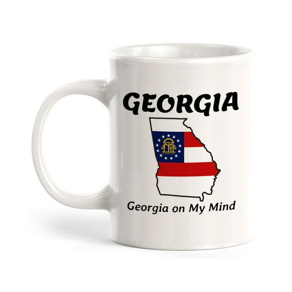 Designs ByLITA Georgia: Georgia on My Mind 11oz Plastic Coffee Mug | State Pride Collection