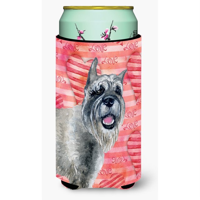 ""Caroline's Treasures Schnauzer Love Abrazadera decorativa para latas Tall Boy Multicolor""