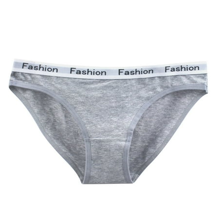 

6 Pack Women s Brief Women Cotton Panties Pack Hip Letters Wide Brim Solid Color Panties