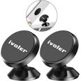 thumbnail image 1 of Soporte para Teléfono para Coche, [Pack de 2] Soporte Universal para Teléfono para Coche con Rotación de 360°, Imán Adhesivo Magnético Portátil para Smartphone, Compatible con Teléfonos o Dispos, 1 of 5