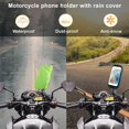 thumbnail image 4 of Soporte para teléfono de motocicleta a prueba de agua con rotación de 360° y soporte para teléfono inteligente para motocicleta y scooter con cubierta para lluvia, 4 of 5