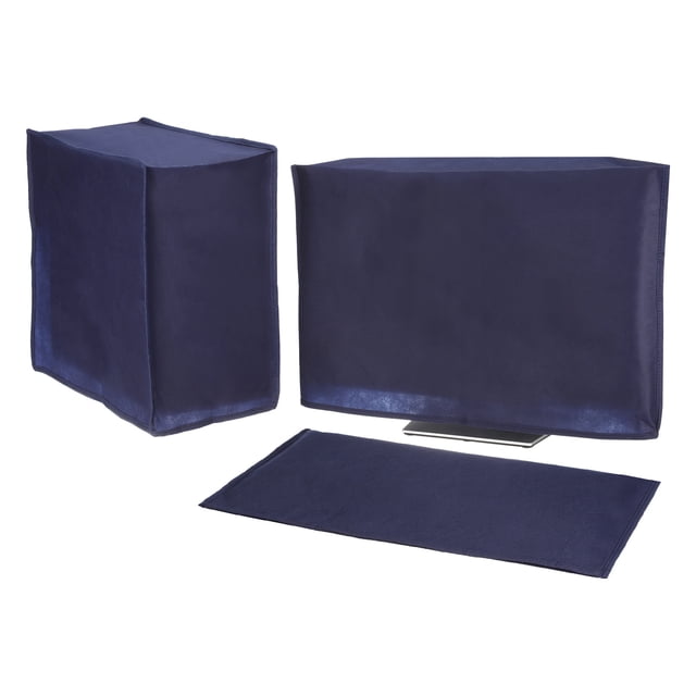 Uxcell 3Pcs 19" Computer Dust Cover Set of Monitor Keyboard Computer Host