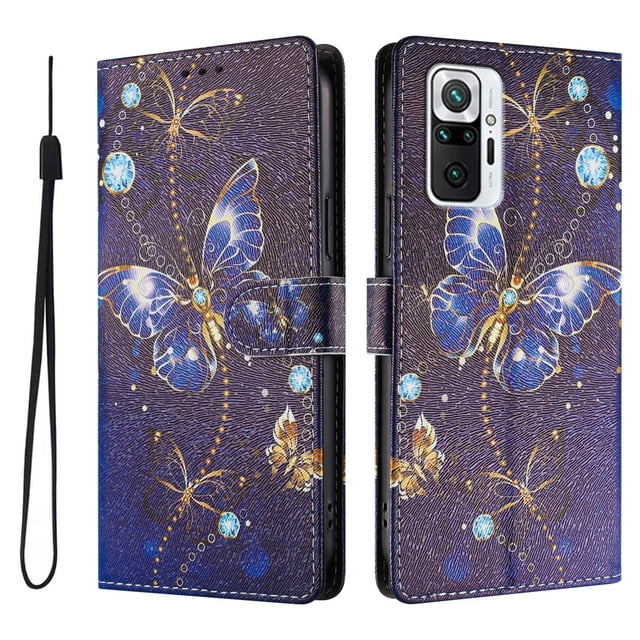FOXDOCK Funda Tipo Cartera para Xiaomi Redmi Note 10 Pro 4G con Soporte y Correa – Diseño de Patrones Lindos