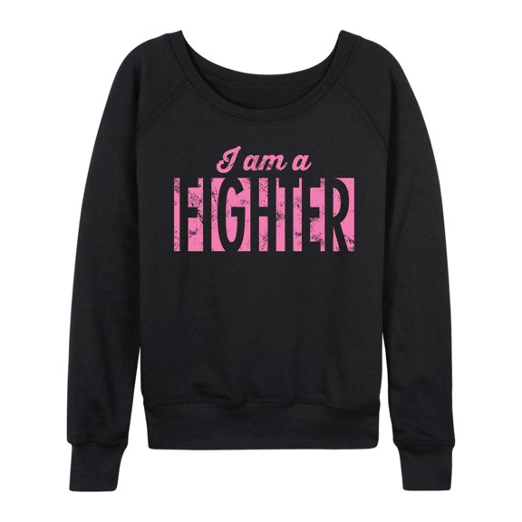 Instant Message - Women's Breast Cancer Awareness Lightweight French Terry Long Sleeve Shirt