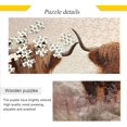 thumbnail image 2 of FREEAMG Highland Cattle Puzzle 1000 Pieces - Wooden Jigsaw Puzzles for Family Games - Suitable for Teenagers and Adults, 29.5"x19.7", 2 of 7