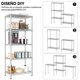 thumbnail image 2 of ExpandibleEstante de Almacenamiento de Metal de 5 Niveles(55x30x150CM), Estante Organizador Resistente, Rack Organizador Ajustable, Anaquel, 4 S-Ganchos, Cocina, Oficina, Despensa, Microondas(Plata), 2 of 8