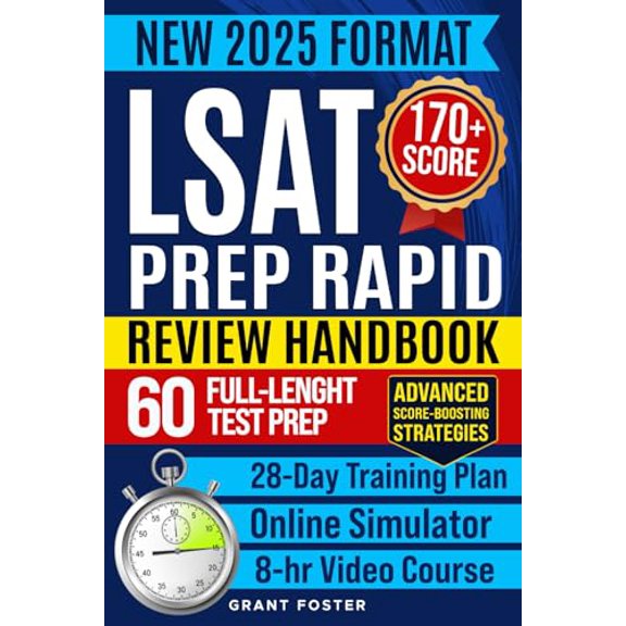 Pre-Owned LSAT Prep Rapid Review Handbook: Dont Risk a Low Score! Master the New LSAT, Secure a 170+ Score, and Unlock Your Future at a Top Law School with a 28-Day Trainer Plan & Full Practice T