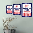 thumbnail image 2 of Portrait Round Plus American Pride: United We Stand Door or Wall Sign | Easy Installation | Patriotic Stars and Stripes USA Pride Sign - Large, 2 of 8