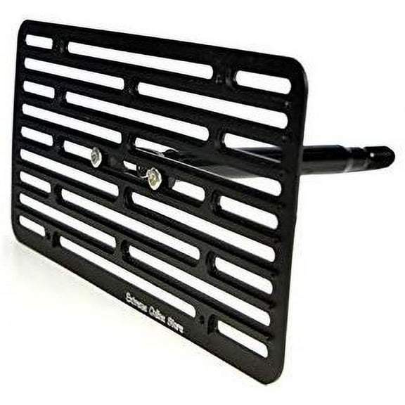 EOS License Plate Front Bumper Tow Mount Adapter Relocator Kit (Version 2, Full Size) - Made For And Compatible With 2012 - 2018 Audi S6 C7 12 13 14 15 16 17 18 with Parking Sensor