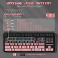 thumbnail image 6 of ATTACK SHARK X87 80% Wireless Mechanical Keyboard, BT5.0/2.4G/USB-C Hot-Swap Gasket Gaming Keyboard,RGB Backlit, 4000mAh,Pre-lubed Linear Switch, Side Engraved Gradient PBT Keycap for PC/MAC, 6 of 9
