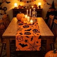thumbnail image 5 of UALSRZL Halloween Table Runner, 72x13in Halloween Pumpkin Crow Ghost Table Runner, Dining Tables Runners for Home Table Mantel Decor, Multicolor, 5 of 6
