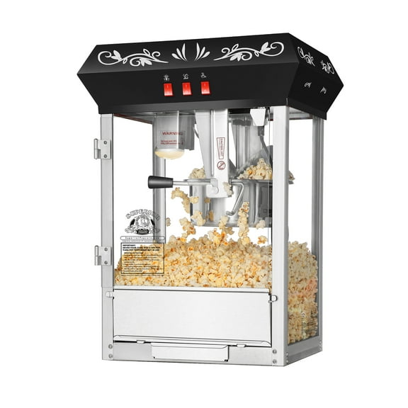 Superior Popcorn 82-P556 8 oz Countertop Movie Night Popcorn Popper Machine - Black