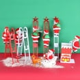 thumbnail image 3 of Santa Climbing Ladder Toy Electric Claus Plush Doll Toy For Christmas Tree Ornament Kids Gift, 3 of 12