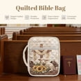 thumbnail image 4 of FOR U DESIGNS Sheep Sunflower Cross Print Bible Cover for Women Men Lightweight Bible Carrier Tote Bag Large Capacity Protective Church Organizer Holder Bag with Handle, 4 of 7