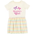 thumbnail image 3 of Inktastic Grandma's Girl Grandchild Butterfly Girls Toddler Dress, 3 of 5