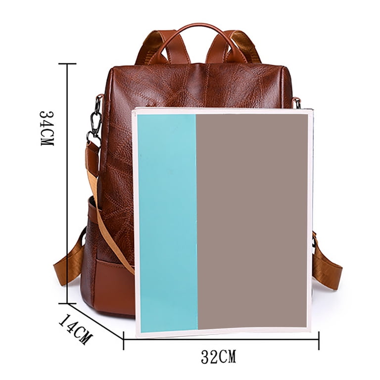 JAHH Leather Backpack Purse for Women Travel Convertible  display picture 3