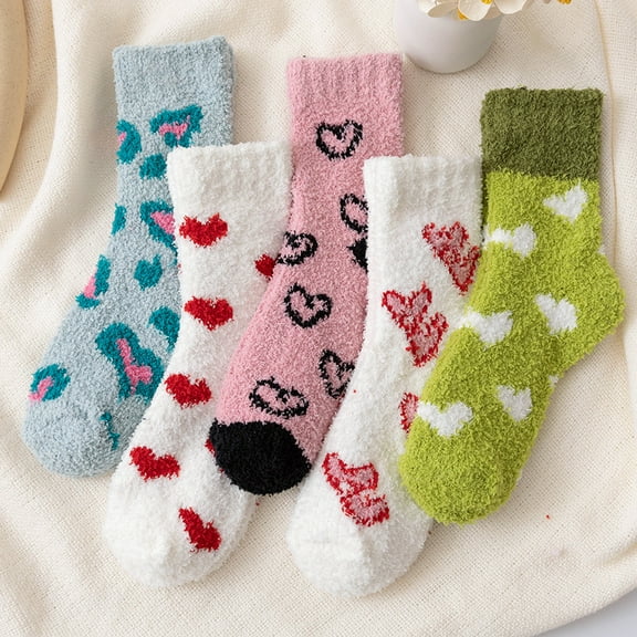 Dalrosia Womens Fuzzy Socks Fluffy Warm Slipper Winter Comfy Thermal Cozy Plush Sleep Home Cabin Socks