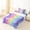 Colorful, variant on jejeloiu Kawaii Cartoon Unicorn Twin Sheet Sets,Abstract Rainbow Stripe Bedding For Girls Teens 3-Piece