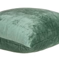 thumbnail image 3 of 20" x 7" x 20" Transitional Green Solid Pillow Cover With Poly Insert, 3 of 4