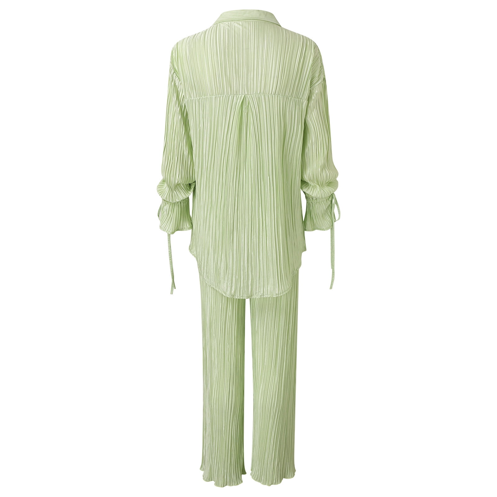 Lisingtool Pajamas for Women Set Women Casual Lapel Button Plaid Print Two  Piece Long Sleeve Pajamas Pajamas Suit Pajama Pants Pink 