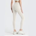 thumbnail image 2 of Sevpuikl Women's High Waist Tummy Control Leggings for Yoga Workout Gym Solid Color Soft Opaque Lightweight(White,S), 2 of 4