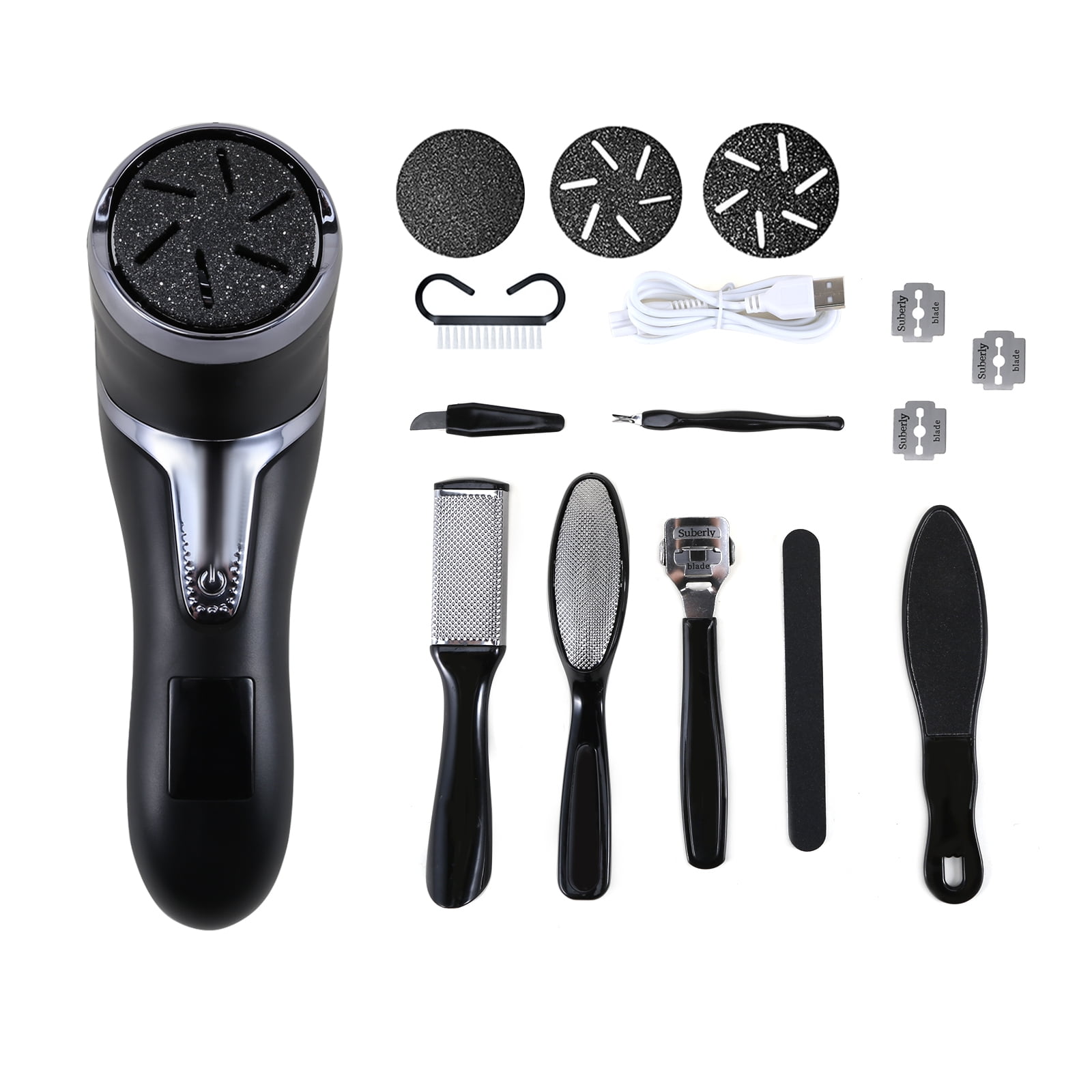Electric Callus Remover for Feet Rechargeable & Waterproof 14in1