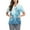 01-Blue, variant on Scrub Uniforms for Women,Floral Print Scrub Tops - Side Pocket Design for Nurses & Healthcare Workers - Beige - L