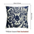 thumbnail image 4 of Acheng Navy Blue Leopard Print Pillow Covers Set of 2 Cheetah Animal Pattern Chinoiserie Decorative Throw Pillows Outdoor Pillowcase Farmhouse Cushion Case Decor for Sofa Couch Bed 12x12in, 4 of 7