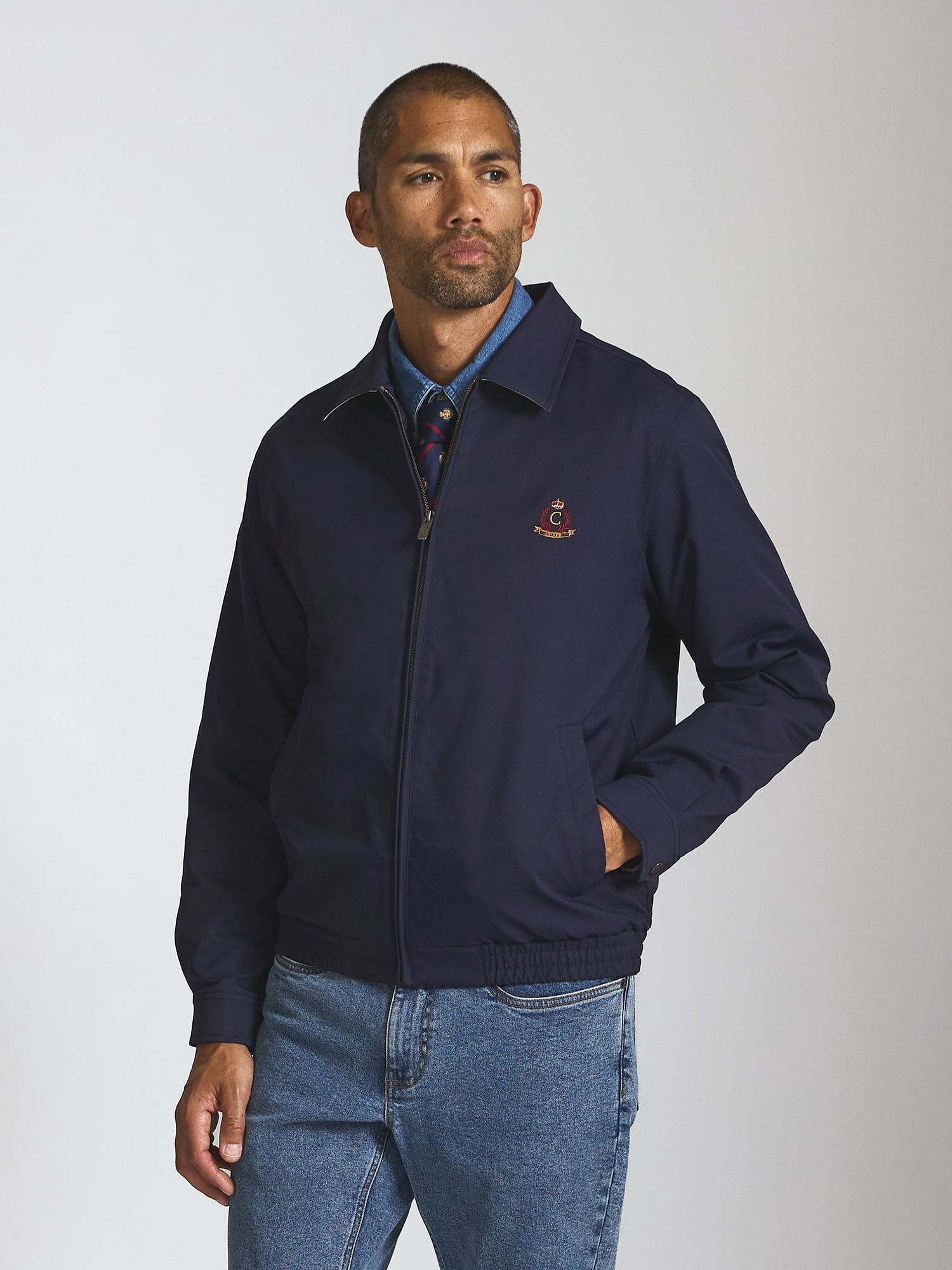 Chaps Men’s and Big Men’s Heritage Harrington Bomber Jacket, Sizes S–2XL