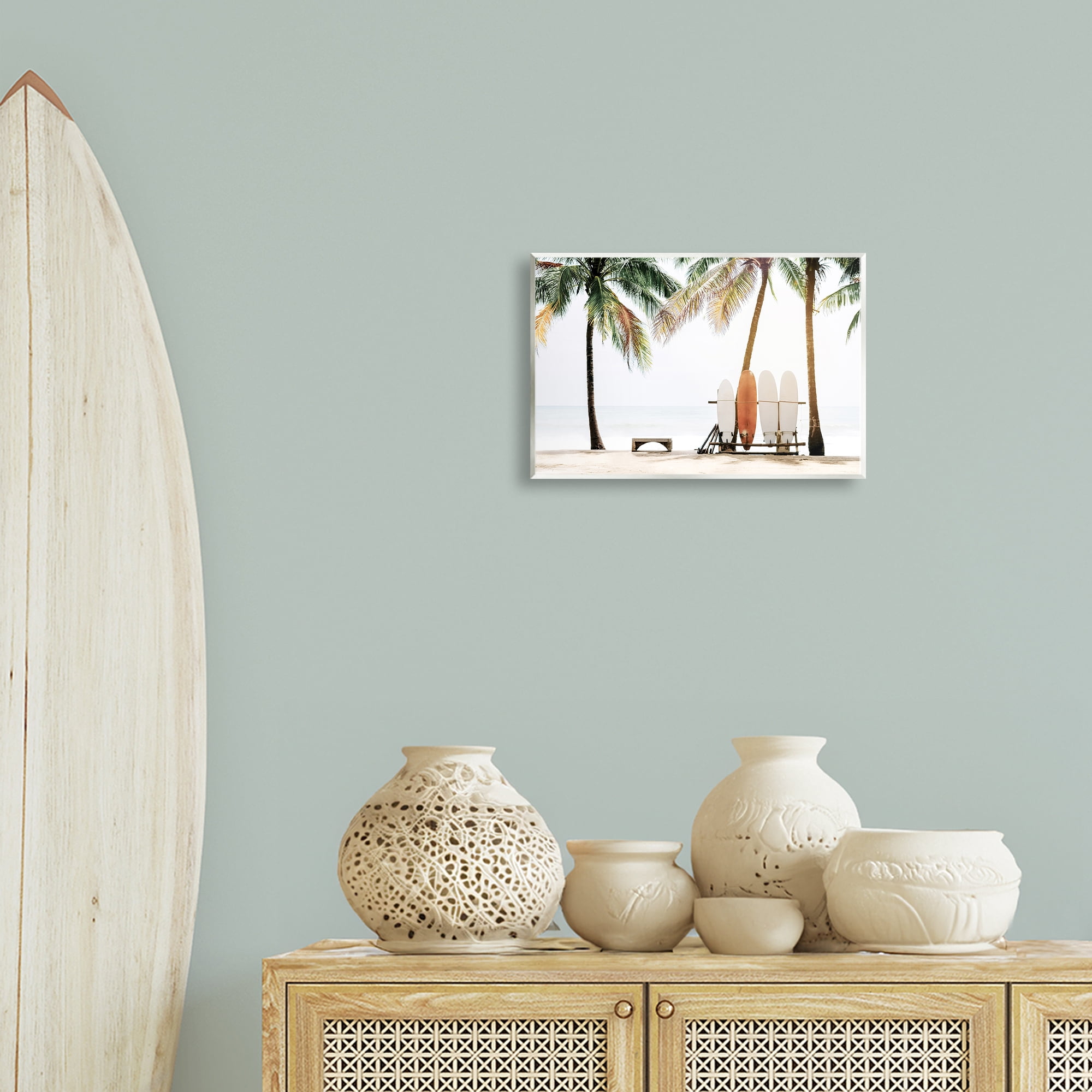 Stupell Industries Hawaii Surfing View Nautical & Beach Photography Unframed Art Print Wall Art, 15 x 10