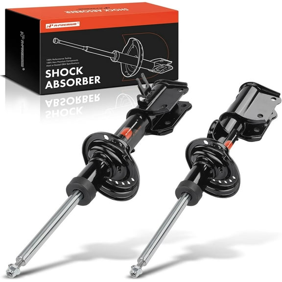 A-Premium Front Pair (2) Shock Absorber Compatible with Jeep Compass 2017-2021, Renegade 2017-2021, Driver and Passenger Side
