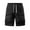 Black, variant on yillto Mens Big and Tall Cargo Shorts Elastic Waist Drawstring Lightweight Loose Shorts with Zip Pockets