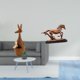 thumbnail image 2 of Escultura De Figura De Caballo Para Estantería De Dormitorio Y Decoración De Escritorio De Sala De Estar, Adorno Artístico Coleccionable único, 2 of 8