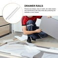 thumbnail image 4 of 2pcs Drawer Slides Plastic Cabinet Drawer Slides Smooth Drawer Rails Kitchen Dresser Slides, 4 of 8