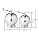 thumbnail image 5 of 304 Stainless Steel Pepper Grinder - Spherical Salt Mill, 5 of 5