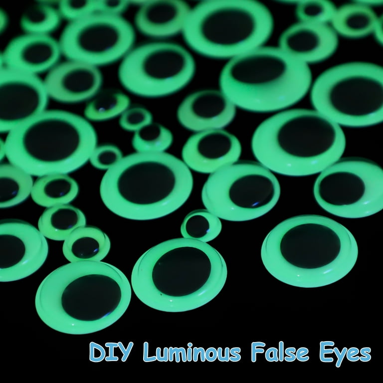 120 Pcs Googly Eye Balls Self-Adhesive Glow in The Dark Fake Eyes for Dolls  DIY Crafts Decoration
