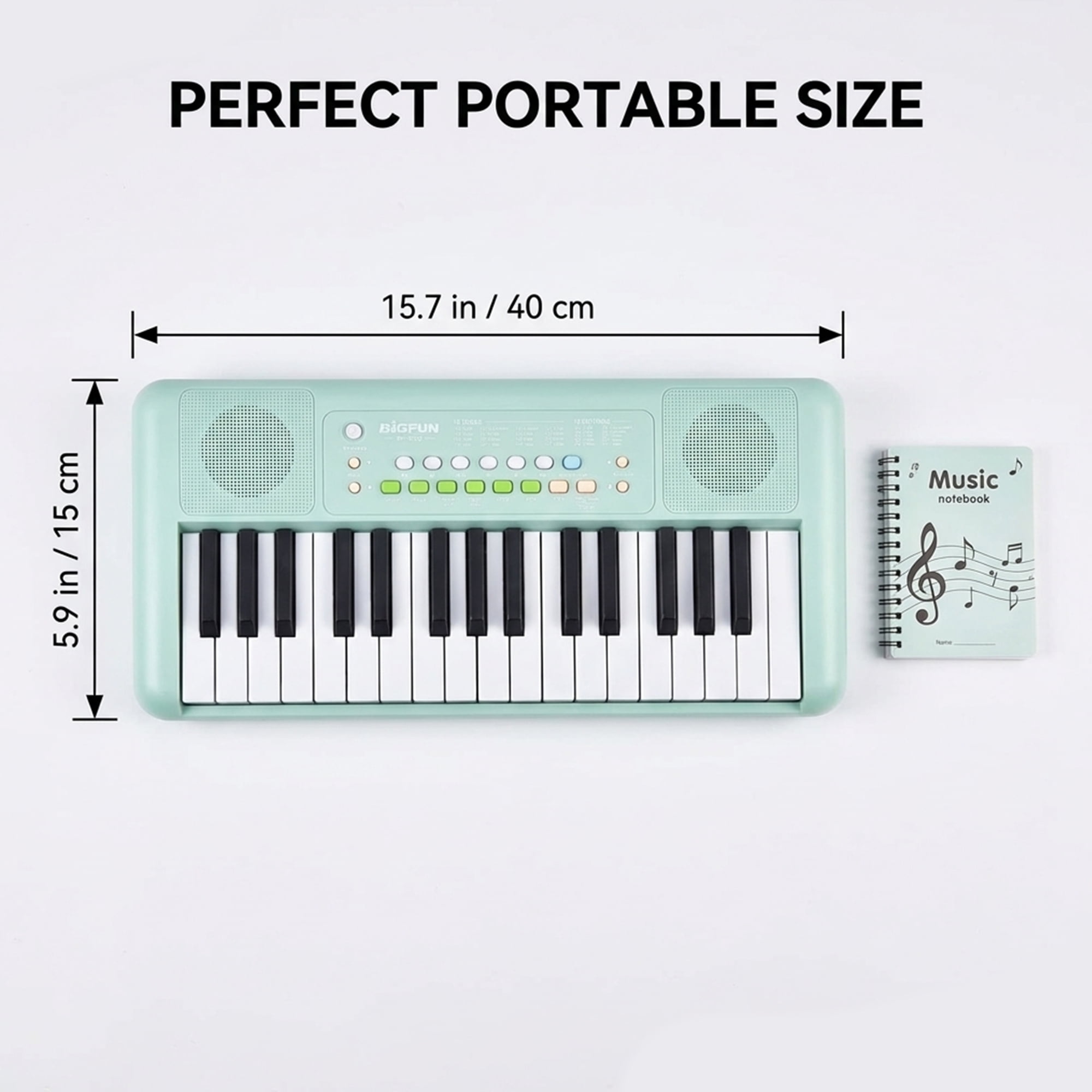Fosoundpro 32-Keys Piano Keyboard, Portable Electric Piano for Toddler, Music Educational Instrument Toy Gifts for 3-7 Years Old Boys Girls