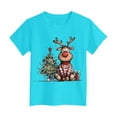 thumbnail image 5 of Zshosam Toddler Girl Graphic Tees Fall Toddler Christmas Shirt Boys Girls Santa Tshirts Funny Xmas Holiday Tees Gift for Kids Size 18 24 Months,(Light Blue 18-24 Months), 5 of 6
