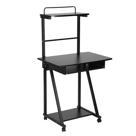 Knifun Double Layers Household Computer Desk Laptop Table Mobile