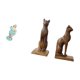 thumbnail image 5 of Figura de resina de una dama de la playa y estatua de un gato. Colección única de decoración de mesa para sala de estar y oficina. Adorno sujetalibros, 5 of 8