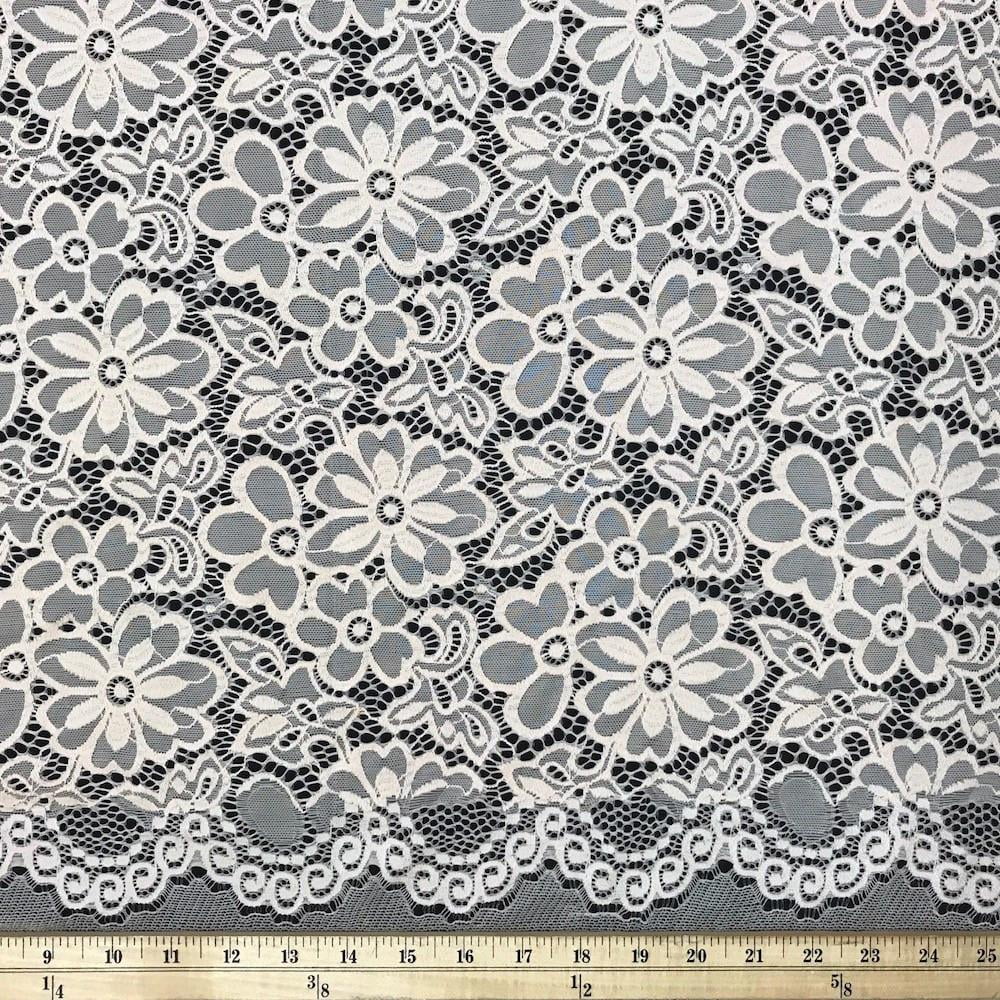 Stretch French Lace Embroidered Floral Florence 58