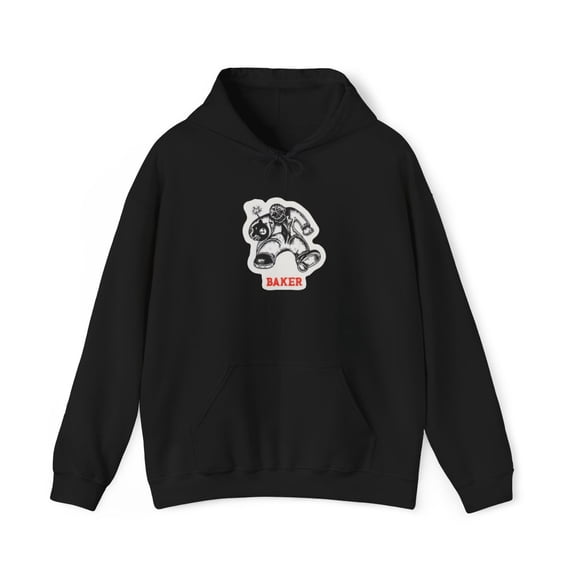 Timebomb Baker Skateboard Skate 00s 2000s Vintage Classic Hoodie Print - M / Black