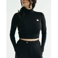 thumbnail image 6 of Long-Sleeve Crop-Top Athleisure Black, Tea Time Top (Women's) - Mrs Momma Bear, 6 of 6